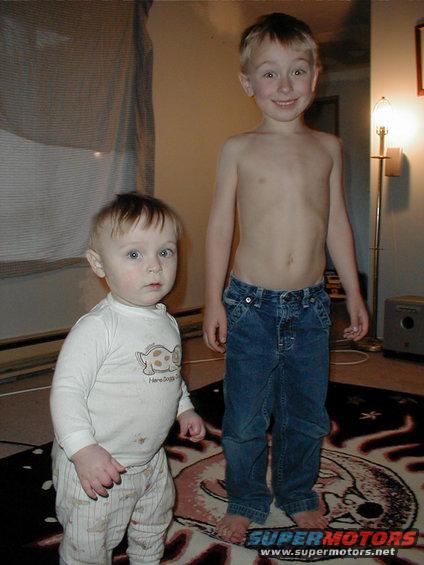 older picture of jonathan and caleb. when melissa was pregnant with seth