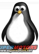 Tux the Linux penguin mascot with a "SUPERMOTORS www.supermotors.net" watermark