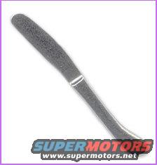 Chrome car door handle with textured grip, angled view