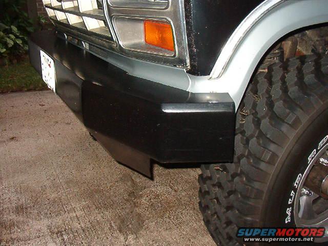 front bumper, 6x2 inch 1/4 wall tubing w/ plate on top and bottom