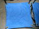 1994 Ford Bronco - Blue canvas tarp with grommets, attached to a black metal frame.