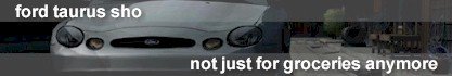 2001 Ford Taurus SHO front grille and headlights