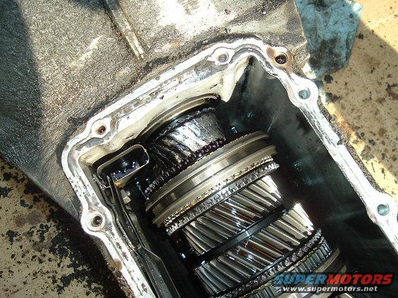 As you can see 1st gear is COMPLETELY gone...time for a rebuild. April 16, 2005.