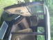 1929 Ford Model A - The plush interior of a 1929 Ford Model A coupe shows its original upholstery and door panels.