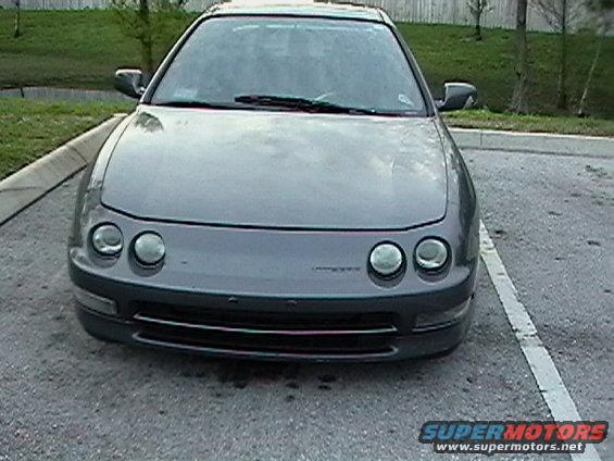 Gray coupe front view. 1994 Acura Integra