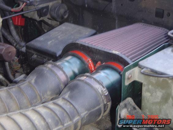 dsc00689.jpg Here is a shot of the Ghetto Fabulous K&N filter that I did.  It sounds a lot better than I thought it would.