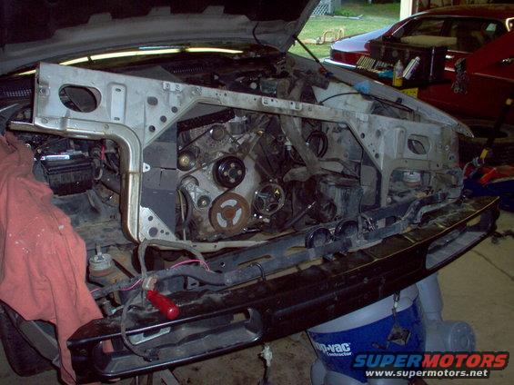 coresupport94.jpg Core support from '94 P73.  No dents or repairs.  Exchanged during engine swap.  Radiator, fan, & shroud also available.