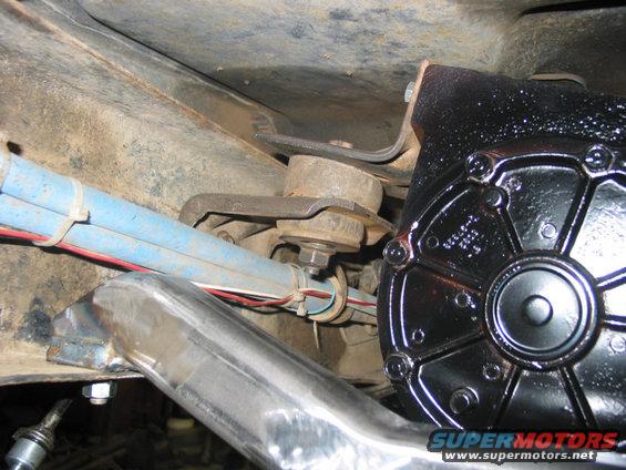 The factory torque arm mount for the NP205.