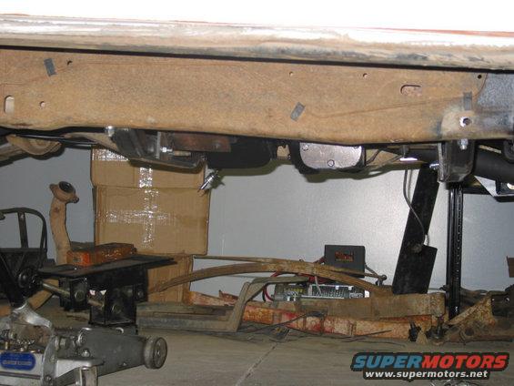 Clearance under the belly. A skidplate will be added.