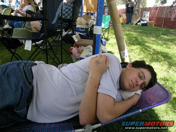 sleeping on the job