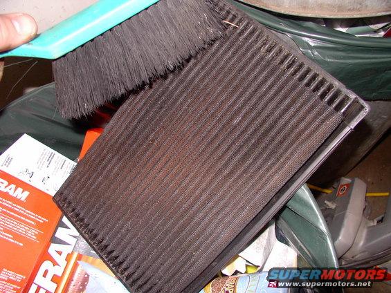 img_0042.jpg Brush all the loose leaves, dirt and bug brains off the filter first.