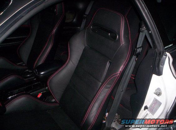 Interior shot of the front seats