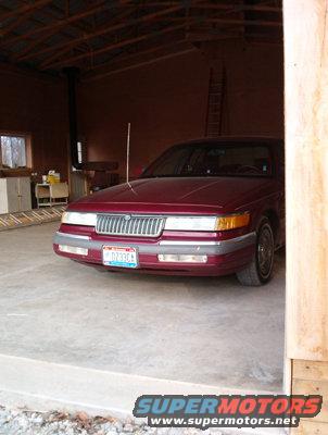 April 17, 2005
The Marquis parked in the new barn for inspection