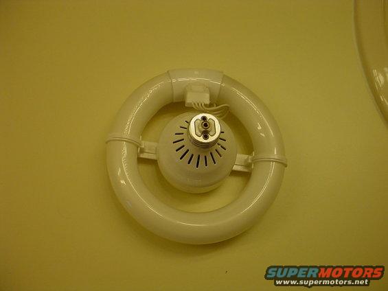 Here is another picture of that bulb taken out of the lamp.  These bulbs work great in these type of lamps, they are not visable and the light ouput is about = to that of a 65 or 75 watt bulb