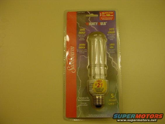 Here is another common style of bulb, I like these better then the spirals but due to how long it is it doesn't always fit in fixtures very well.  