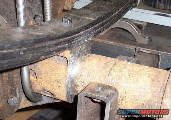 Since I'm using 2.5" springs I needed to take about 1/4" off this side of the centersection, all the way around