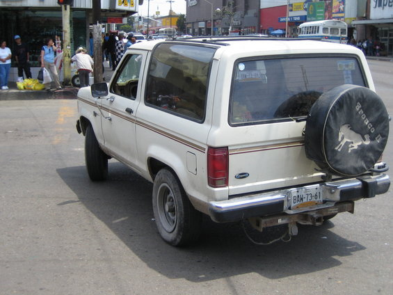 The Bronco II seemed very popular there.. 
I saw alot of them...