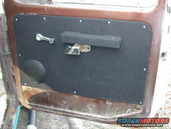 New Passenger side Door Panel.  Still need to recreate bottom door pocket.