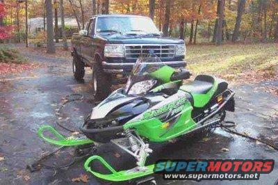My sled and my F-150 in the back.