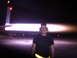 1988 Ford Bronco - A person stands in front of a powerful jet engine exhaust, illuminated by its intense light.