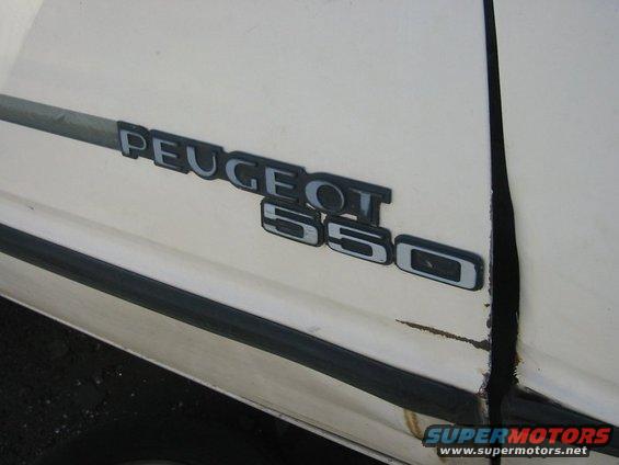 Shot of the lovingly handcrafted '550' door badge.