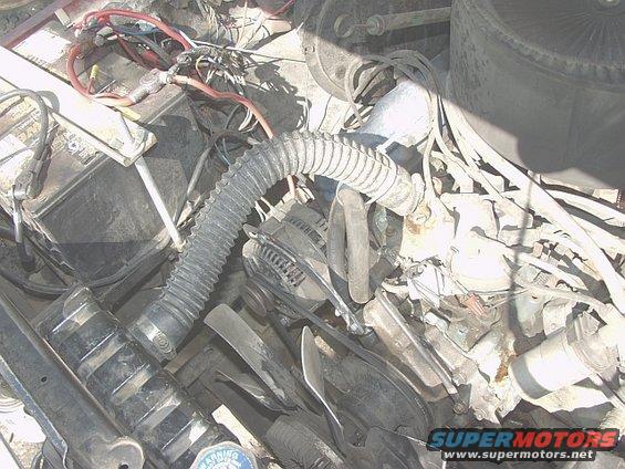 good shot of the motor. i think there is room for another alternator (welder) and york (OBA)