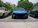 1998 Volkswagen Jetta - Front view of a blue 1998 Volkswagen Jetta missing its front end components.