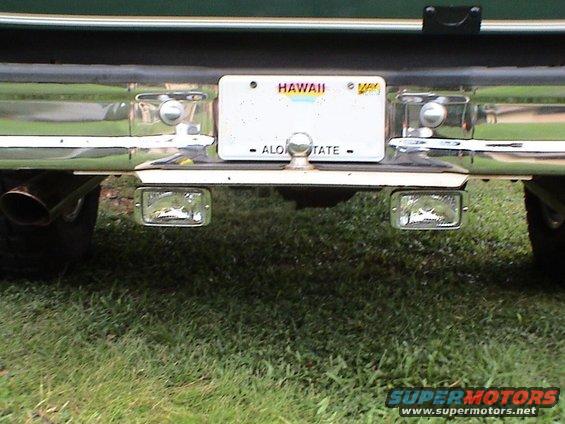 lights that are connected to the back up lights to brighten up the back area, also good for the cam that is under the bumper