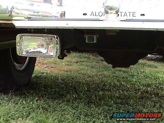 cam under bumper for the rear view mirror