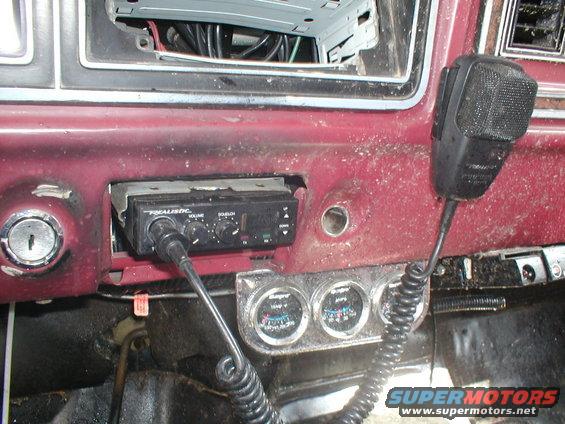 1979 Ford Bronco interior with Realistic CB radio and gauges