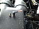 1987 Ford Bronco - Close-up view of engine components, including hoses and metal tubing, with a black connector in focus.