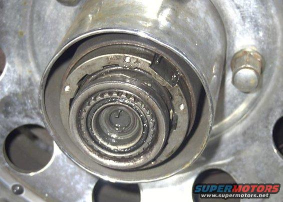 Auto hub cover removed