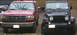 1995 Ford Bronco - A 1995 Ford Bronco is parked next to a black Jeep Wrangler, both facing forward.