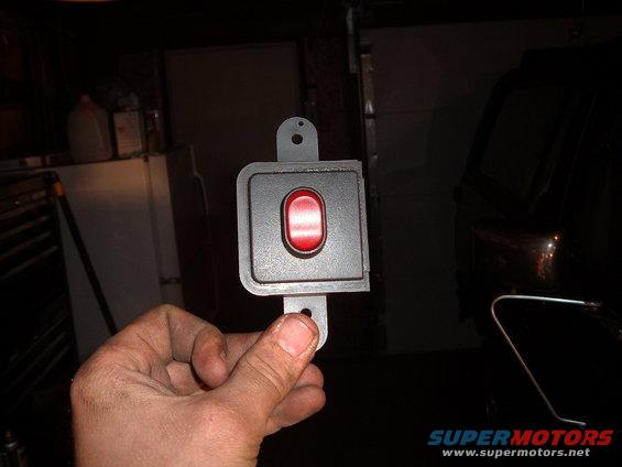 switch mounted in panel