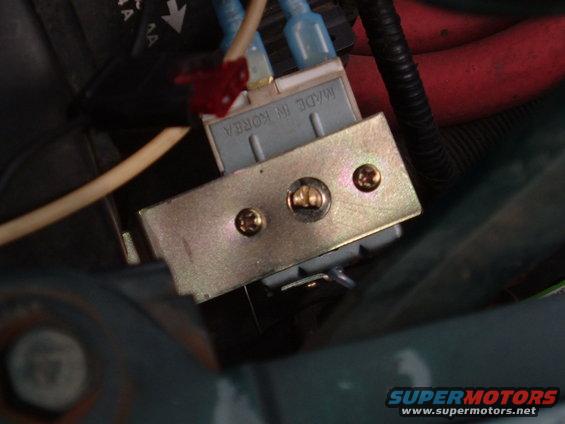 top of temp switch
