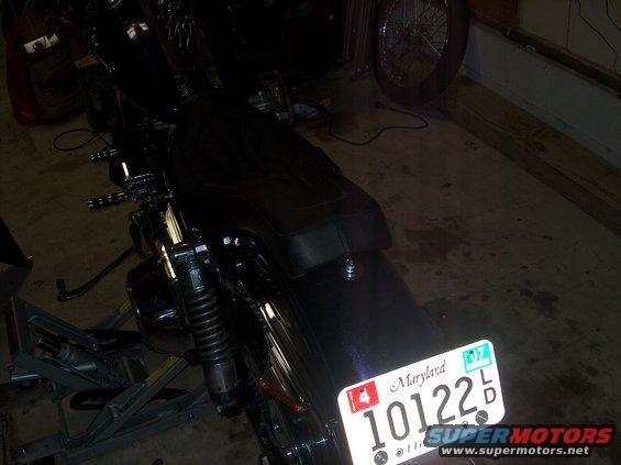 Motorcycle with Maryland license plate 10122 LD