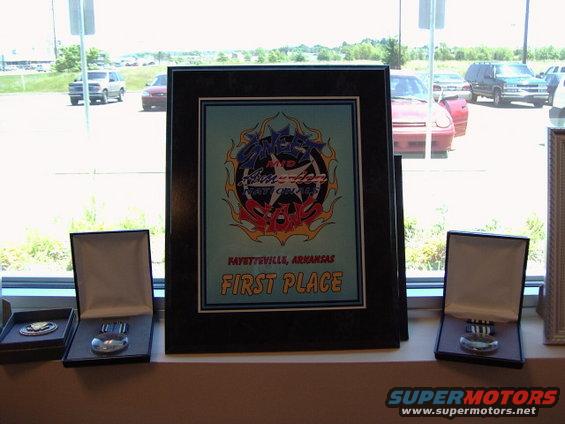 Trophy from the Mid-America Nationals Car Show held in Fayetteville, AR. on May 14-15th.