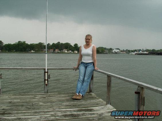 Sara on the Dock