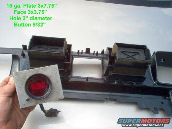 tachplate.jpg I used a scrap of 16ga. steel plate to make a mounting panel.  A palm sander smoothed it out in no time.  I have the switch threaded directly to the plate because I didn't want to see the shiny nut.