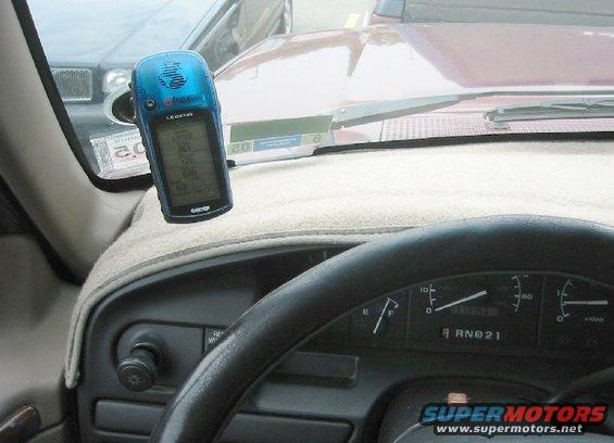 Tested adjustments with Garmin eTrex GPS (I use a Radio Shack cell phone "sucker-holder"... works great for navigating in small planes too!)