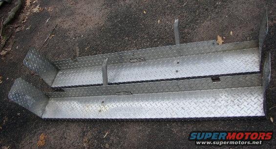diamond plate running boards for a truck