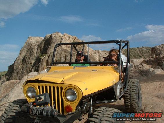 Jillian driving Cory's buggy w/Stroker
