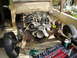 1985 Ford F-150 - motor mounts are in... test mounting the motor...