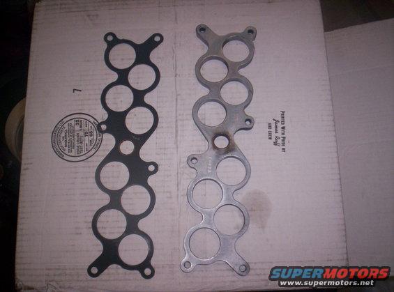 Intake manifold gasket and aluminum manifold