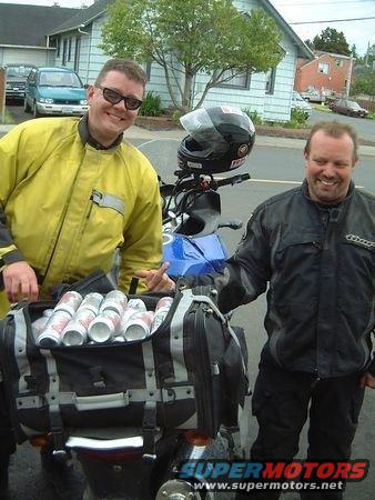 gotbeer.jpg First days ride done and it is party time.