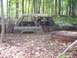 1974 Ford Bronco - Muddy 1974 Ford Bronco submerged in dirt and foliage during an off-road excursion.