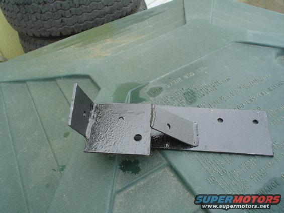 The bracket I made to tie it all together.  All stuff I had on hand.