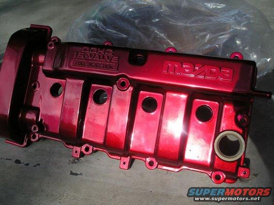 Red Mazda DOHC 16-valve full injection valve cover