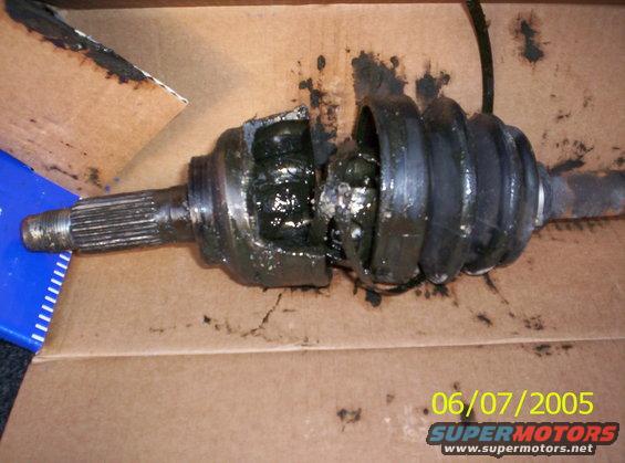 Here's the blown up CV joint