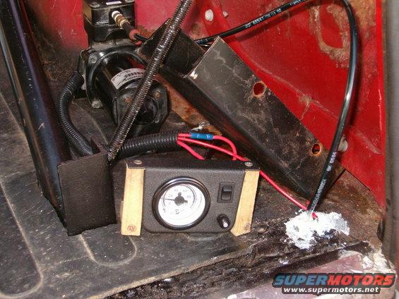 My on board air compressor, it is the motor from a dually air ride suspension.